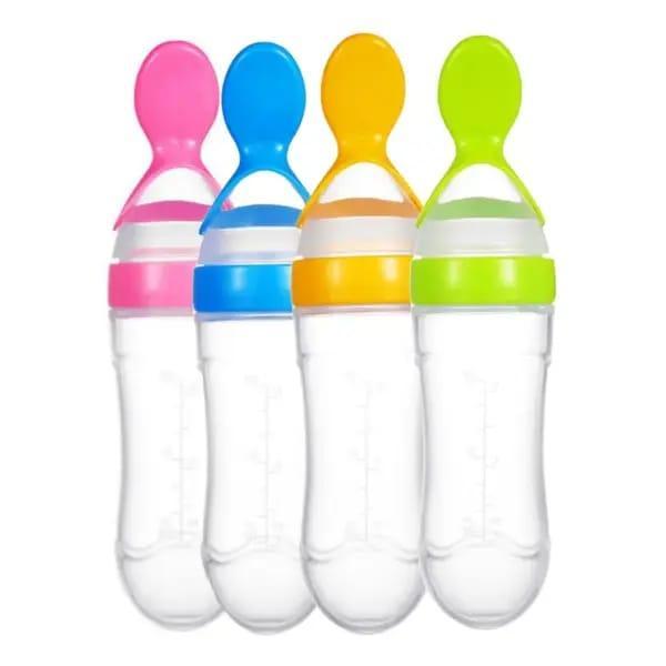 4-in-1 Baby Silicone Feeding Set with Pacifier & Knee Pads